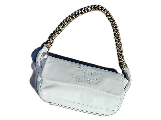 Classique Sac Chanel Blanc Vintage
