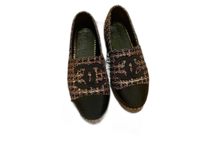 Espadrilles Chanel Tweed Multicor