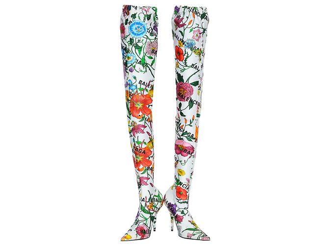 Gucci x Balenciaga Over-The-Knee Sock Boots