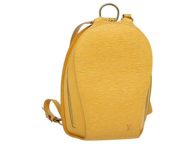 LOUIS VUITTON Zaino Epi Mabillon Giallo M52239 LV Auth ep7969