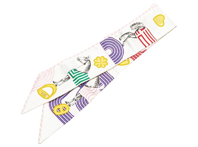 Hermès HERMES Scarves T.  Silk White  ref.2115962
