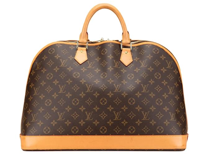 Alma LOUIS VUITTON Bags T.  Leather Brown  ref.2116124