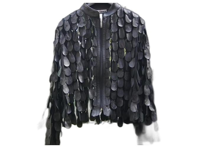 Autre Marque Jackets Black Leather  ref.2117680