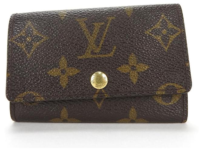 Louis Vuitton Key Holder Multicles 6 M62630 Brown Cloth  ref.2117894