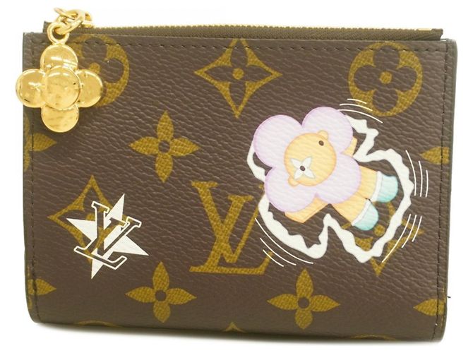 Louis Vuitton Monogram Vivienne Lisa Geldbörse Braun