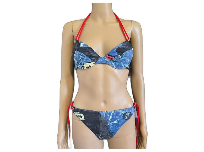 Christian Dior Diorella Badeanzug Dior Blau