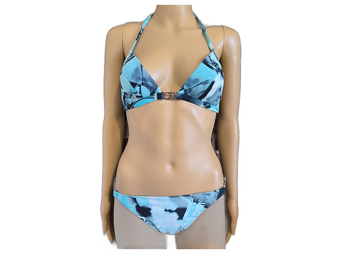 Christian Dior Badeanzug blau aus Polyamid