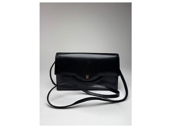 Sac en cuir noir Givenchy 4G vintage
