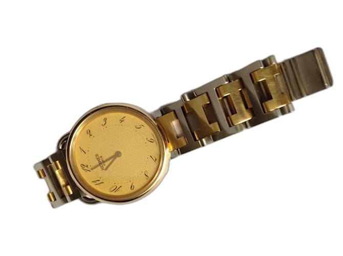 Constance Hermès Arceau Watch Gold Steel 33mm Golden 