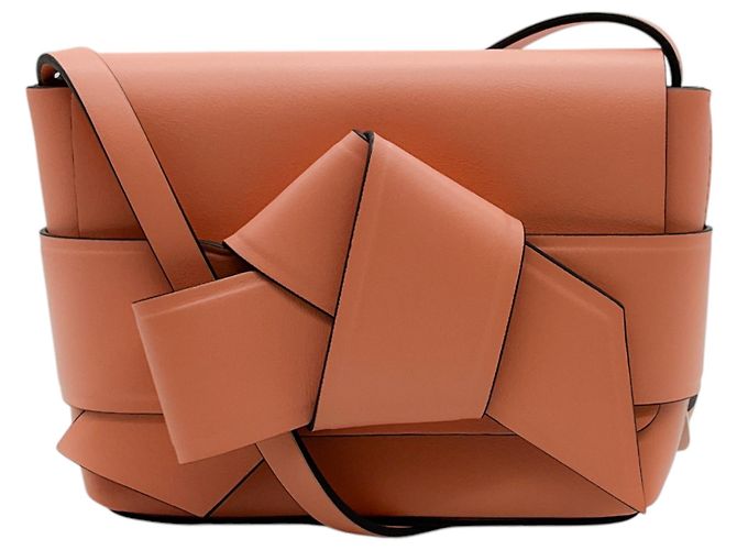 Acne Studios Pink Leather Misubi Micro Crossbody Bag