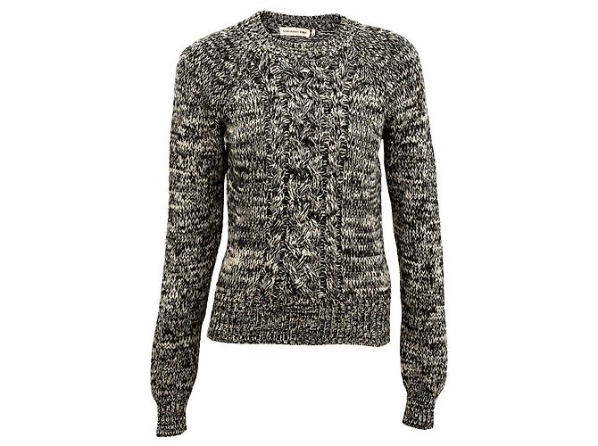 Isabel Marant Etoile Geflochtenes Strickwolloberteil Isabel Marant Étoile Größe S Schwarz Roh