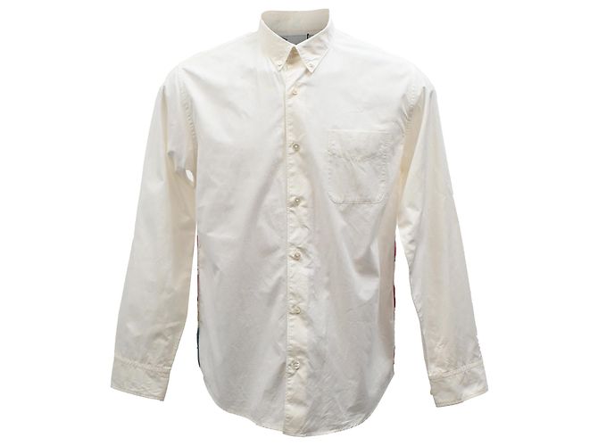 Camisa Visvim Lungta Stars em algodão branco Cru