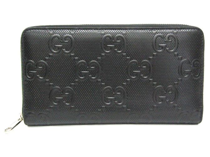 Organisateur zippé Gucci GG embossé 625563 Noir