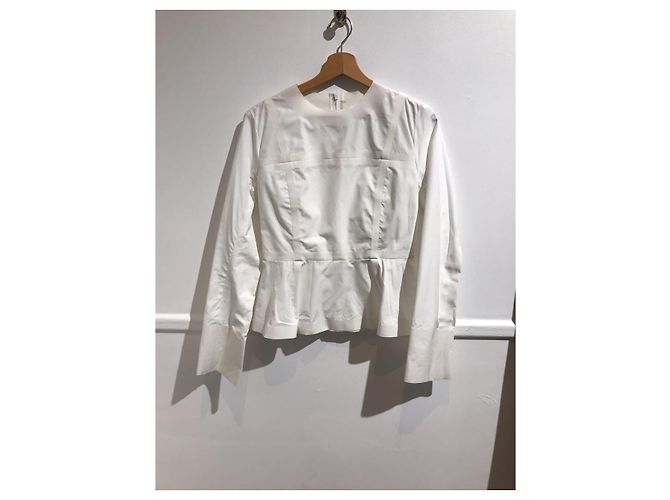 Céline CELINE Tops T.International S Algodón Blanco