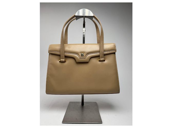 Sac en cuir Givenchy 4G vintage marron Beige