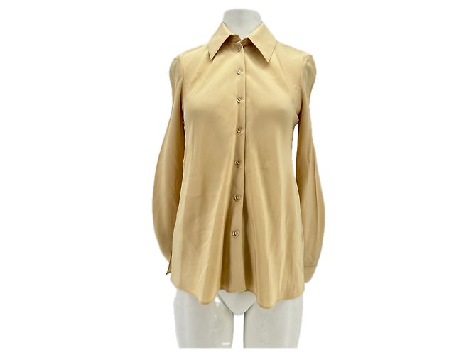 Autre Marque ROSETTA GETTY Tops T.US 4 Viscose Golden