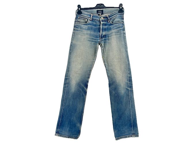 APC Jeans T.US 27 Cotone Blu