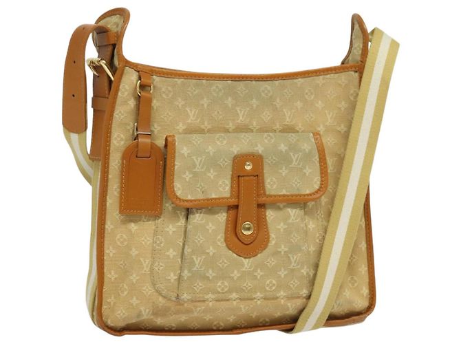 LOUIS VUITTON Monogram Mini Buzas Marie Kate Borsa Beige M92323 LV Auth BA549