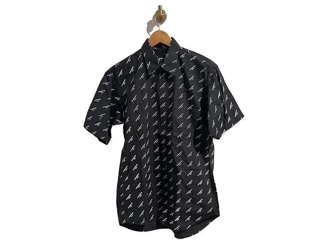 Camicia Balenciaga nera T.37 Nero