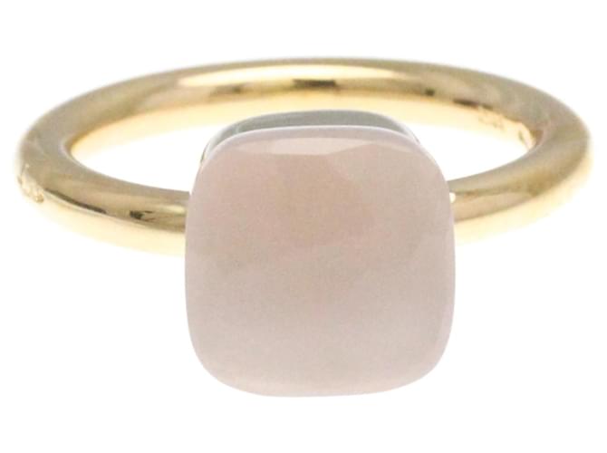 Pomellato Nude Ring with Pink Quartz Golden White gold Pink gold  ref.2122908