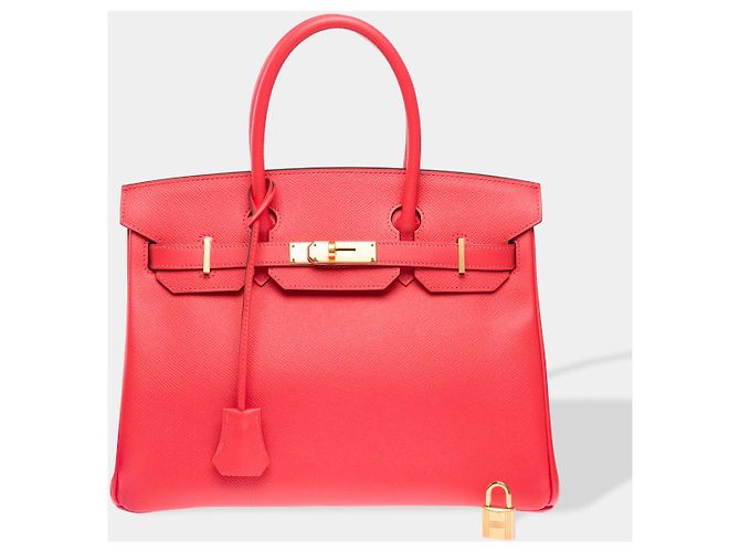 Hermès HERMES Birkin 30 Bag in Pink Leather - 102598