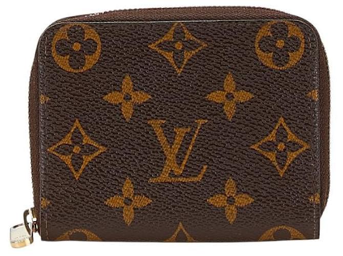 Louis Vuitton Monogram Zippy Coin Purse M60067 Brown Cloth  ref.2123098