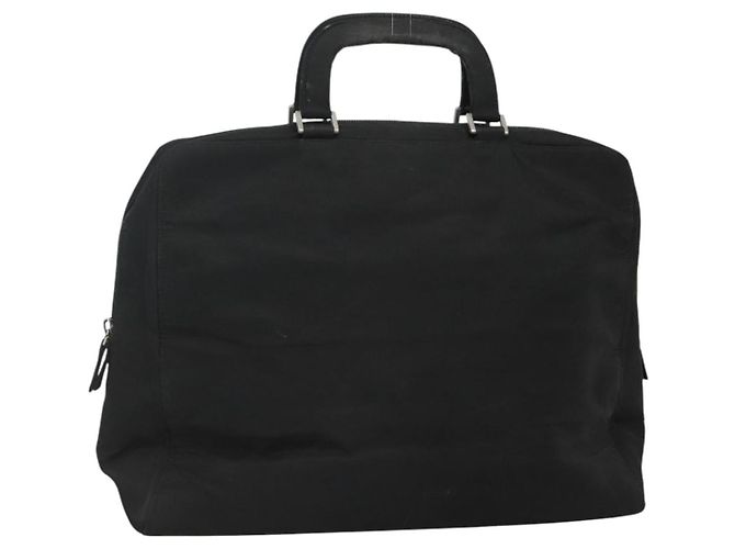 PRADA Handtasche Schwarz Silber Auth bs23459