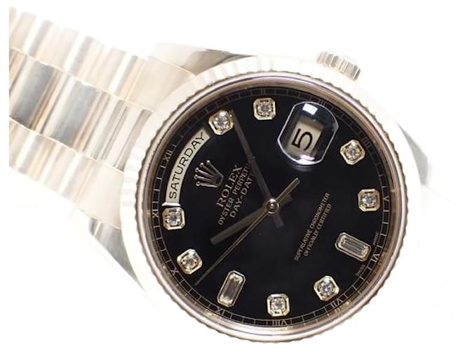 ROLEX DAY DATE 36 MM YG black Dial index diamond 118238A Y series Mens Yellow gold  ref.2123483