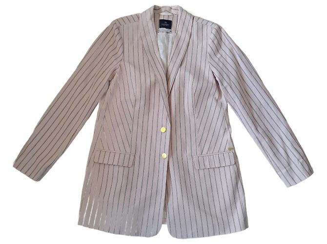 Giacca Scotch and Soda Rosa Nudo in Cotone