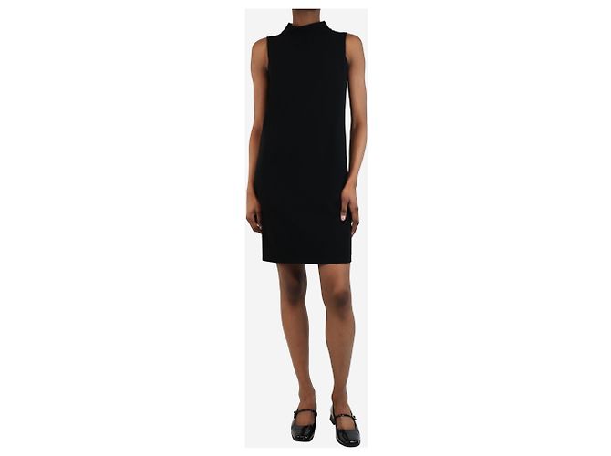 Autre Marque Schwarzes ärmelloses Kleid mit Taschen
