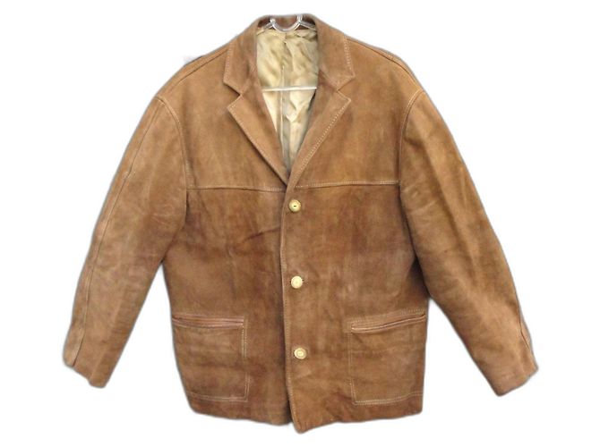 Autre Marque Brummell Wildlederjacke Braun Größe M