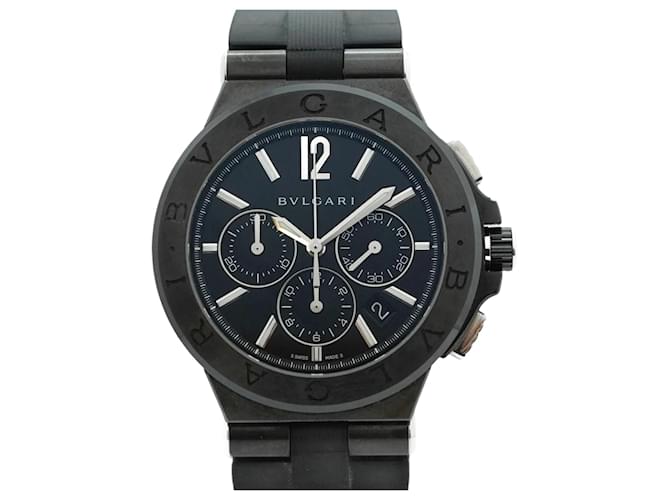 Bulgari Bvlgari Diagono DG42BSCCH Black Dial Watch for Men  ref.2124882