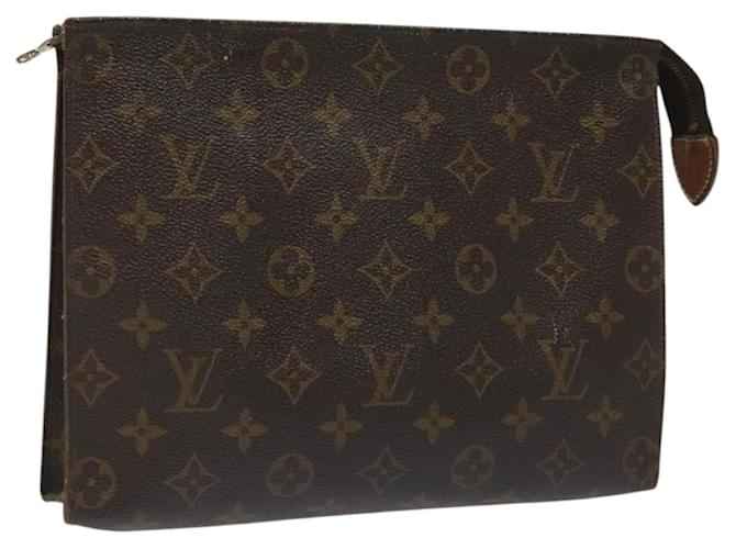 LOUIS VUITTON Monogram Poche Toilette 26 Pouch M47542 LV Auth KD196 Monograma Lona  ref.2125138