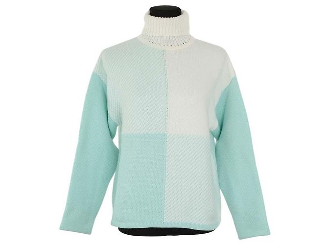 Courreges Suéter de lã azul