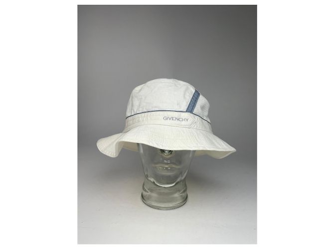 Vintage Givenchy Canvas Bucket Hat Unisex White