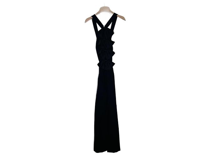 Givenchy Mono de lana con cuello halter Negro