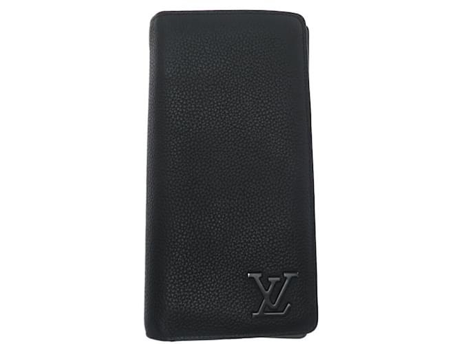 Louis Vuitton Portefeuille Brazza NM Long Wallet Black Leather  ref.2125586