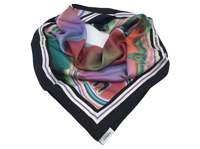 Sciarpa Burberry Love Is Eternal in seta 90x90cm Multicolore