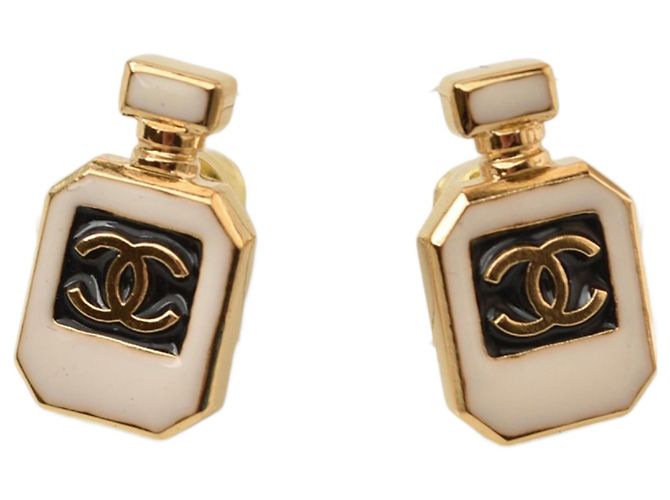 Orecchini a perno placcati in oro Chanel D'oro