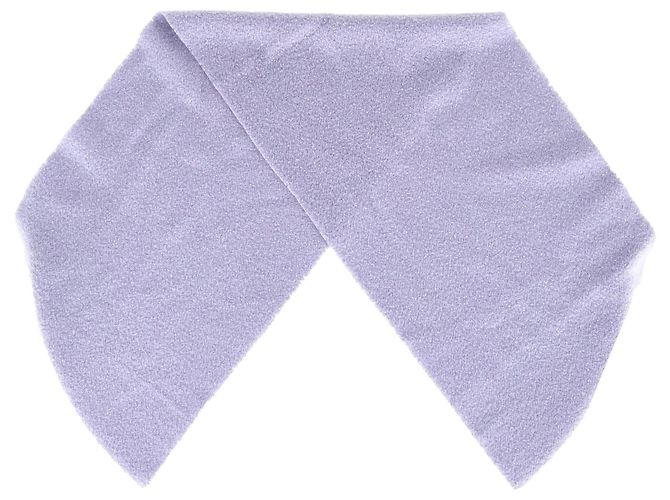 Sciarpa con frange Acne Studios in lana viola pastello