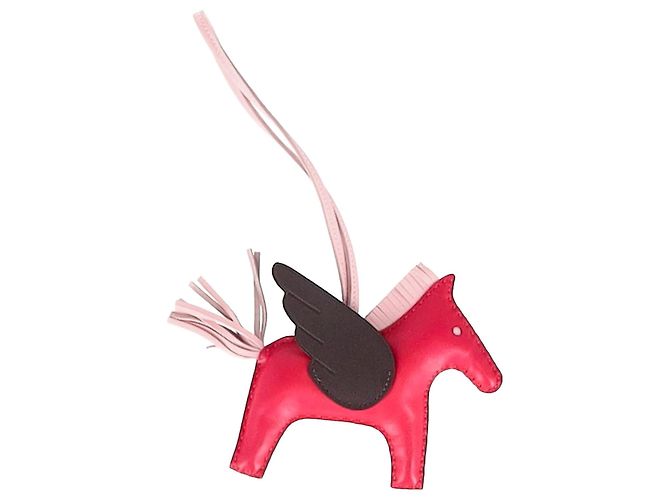 Hermès Rodeo MM Charm in Pink Leather