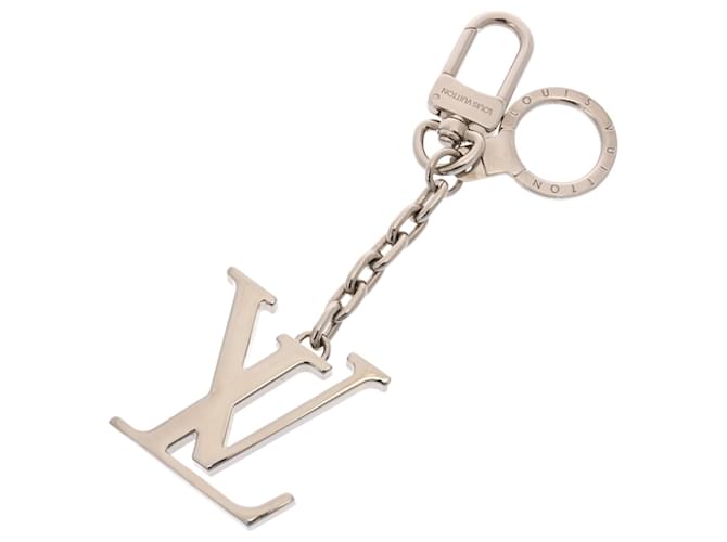 Louis Vuitton Portecle Initial LV Keyring Silvery Metal  ref.2126451