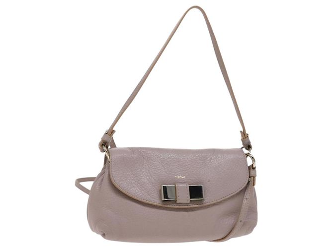 Chloé Borsa a spalla in pelle beige Chloe Lily Auth bs23861