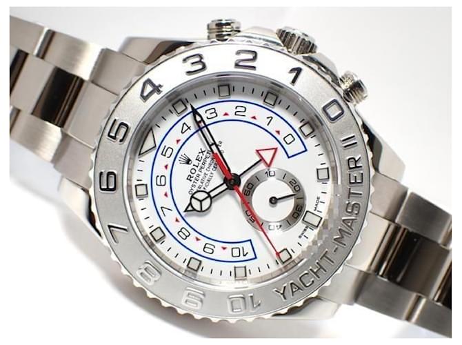ROLEX YACHT-MASTERII 18KWG 116689 Benz Hand '18 Mens White White gold  ref.2126998