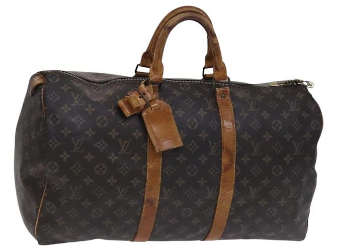 LOUIS VUITTON Monogram Keepall 50 Bolsa Boston M41426 LV Auth EC556 Monograma