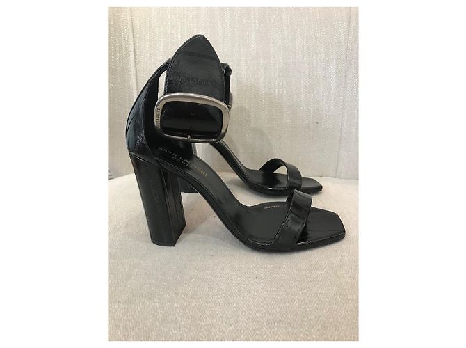 Sandali SAINT LAURENT T.EU 38.5 Pelle Nero