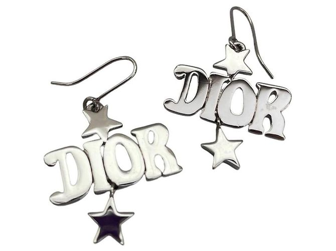 Christian Dior Silberstern Ohrringe