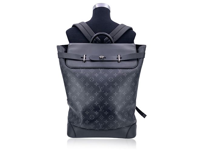 Whisper Louis Vuitton Cloth Backpack Steamer Black