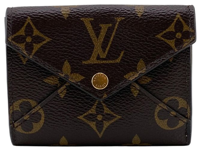 Louis Vuitton Brown Leather Tri-fold Wallet