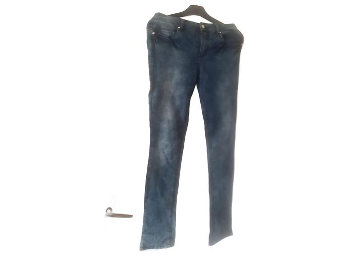 Jeans Versace Jeans Couture in Denim Blu Navy e Blu Chiaro Blu scuro